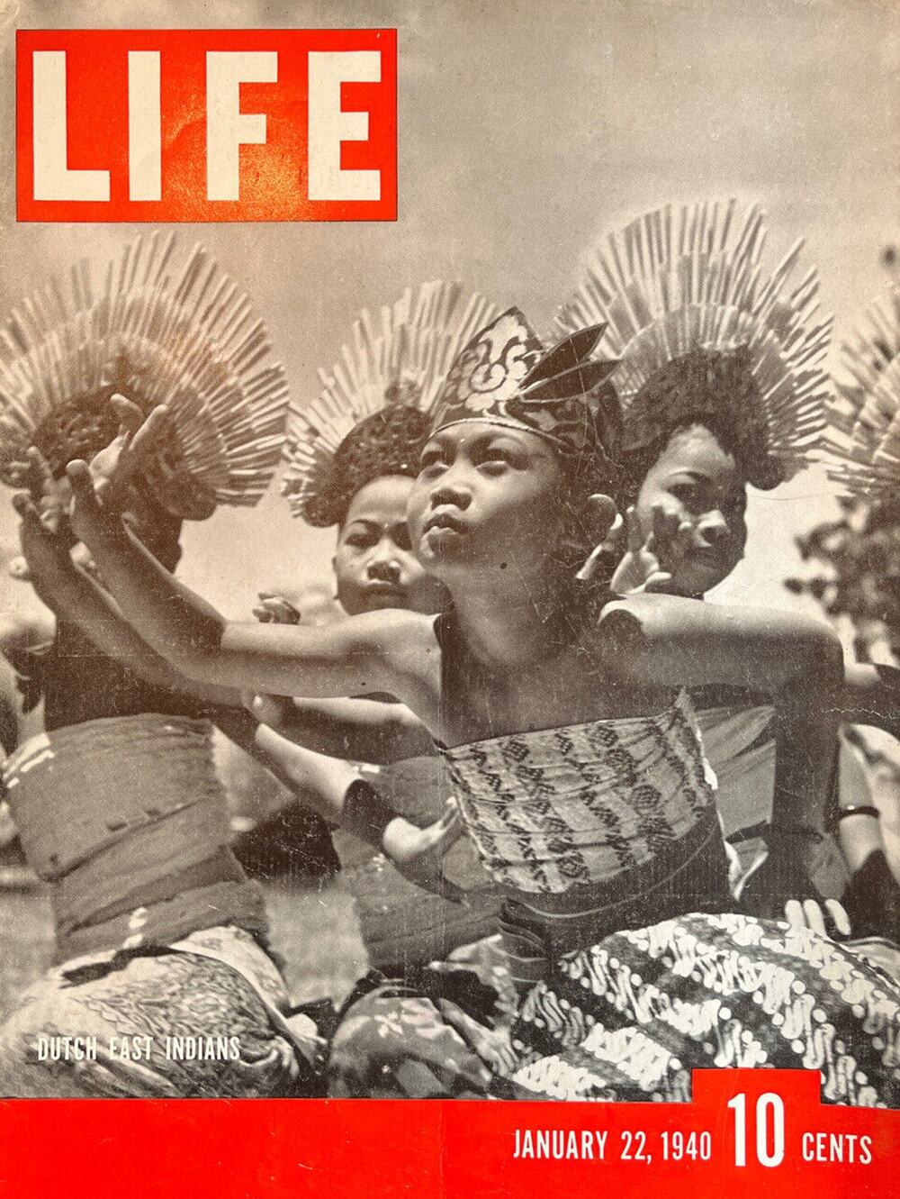Vtg Life Magazine January 22 1940 Dutch East Indians Cover Advertising More EUC